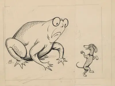 A Drawing of Alfred Schmidt’s Dog von Alfred Schmidt