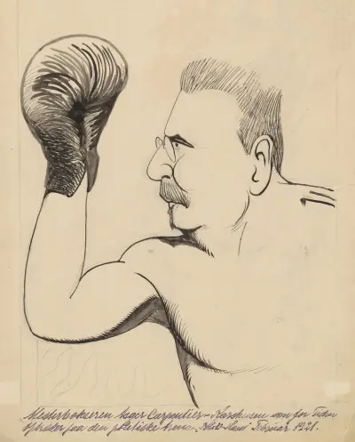 Asger Karstensen as a boxer, Alfred Schmidt