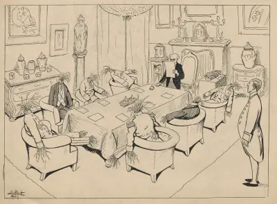 Bank council meeting at Metropolitbanken von Alfred Schmidt