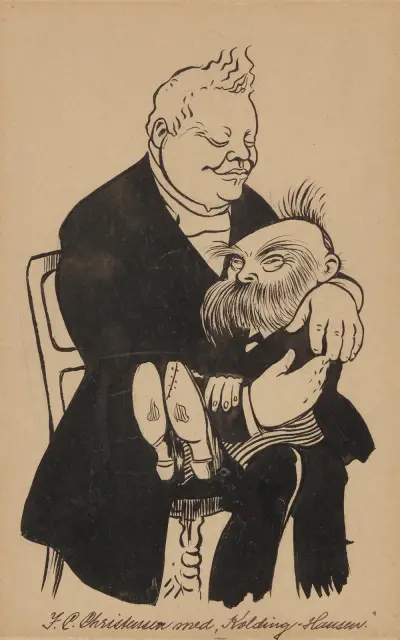 Christensen, J. C. (1856-1930) politician, Liberal Party Hansen, Jens Laurits ‘Kolding-Hansen’ (1848-1930) politician, Liberal Party av Alfred Schmidt