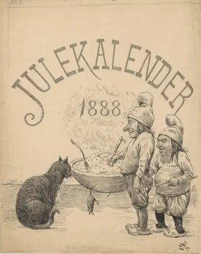 Christmas calendar 1888, Alfred Schmidt