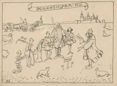 Erik of Pomerania founds Elsinore on June 2nd at 11;30 AM. av Alfred Schmidt