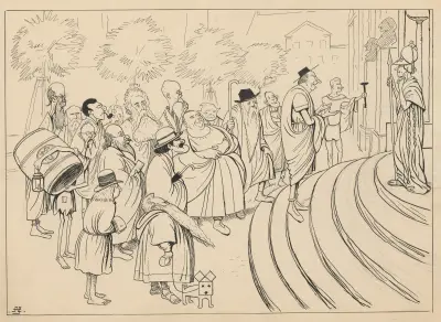 In front of the Temple of Pallas Athena von Alfred Schmidt