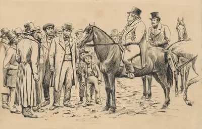 Men on the street av Alfred Schmidt