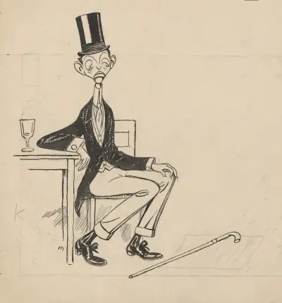 Mr. Raage does not see the humor in the fact that the bird species rook should be exterminated. av Alfred Schmidt