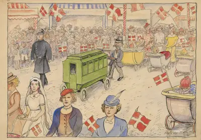 Smertensbarnevognen (Smärtornas barnvagn) av Alfred Schmidt