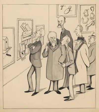 The ‘Association for the Protection of Mentally Disabled Youth’ takes a look at the Autumn Exhibition. av Alfred Schmidt