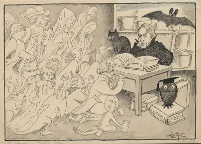 The bankers in Aarhus ask Faustinus for Labor Peace av Alfred Schmidt