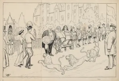 The Count and Countess of Rosenborg are welcomed by the castle’s residents av Alfred Schmidt