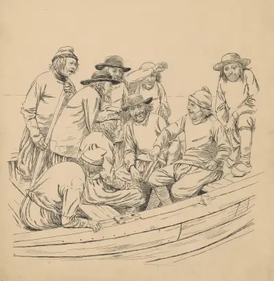 The Molboers have hidden their church bell in the water, Alfred Schmidt