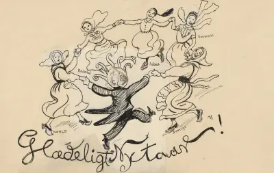 The octopus dances in a circle with women from Scandinavian countries. av Alfred Schmidt