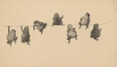 Toads on a string, Alfred Schmidt