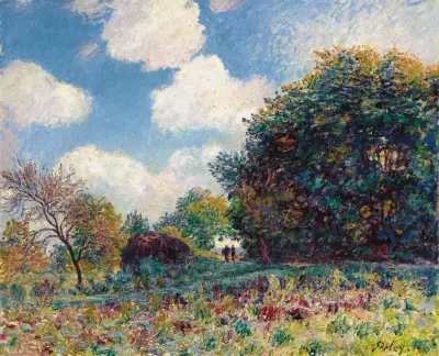 Chemin À L’entrée D’un Bois av Alfred Sisley