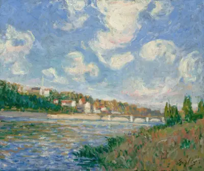 La Seine à Saint-Cloud av Alfred Sisley