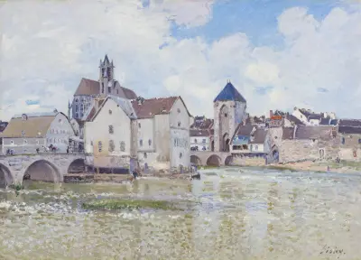 Le Pont de Moret av Alfred Sisley