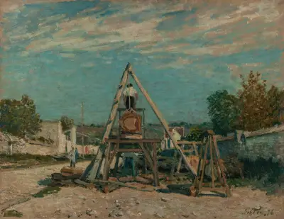 Les scieurs de long av Alfred Sisley