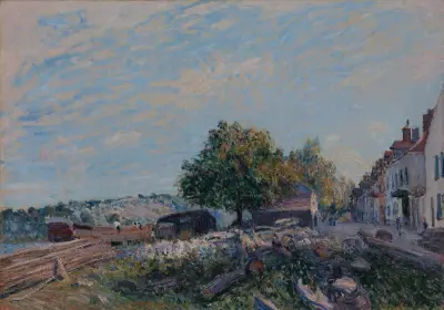 Saint Mammès-Morning av Alfred Sisley