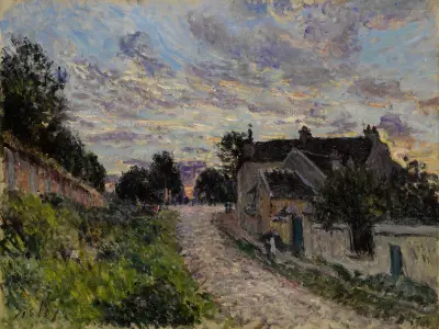 Un Chemin à Louveciennes av Alfred Sisley