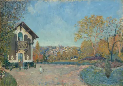 View of Marly-le-Roi from Coeur-Volant av Alfred Sisley
