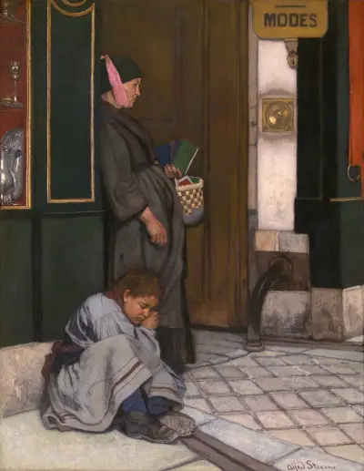 Begging Tolerated av Alfred Stevens
