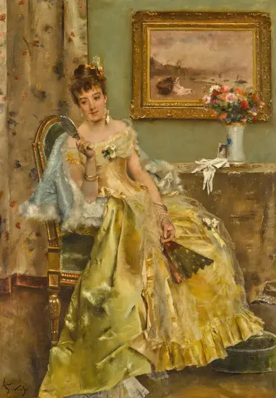 Coquetterie av Alfred Stevens