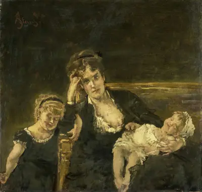 De weduwe av Alfred Stevens