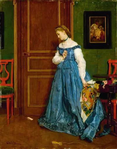 Hesitation (Madame Monteaux) av Alfred Stevens