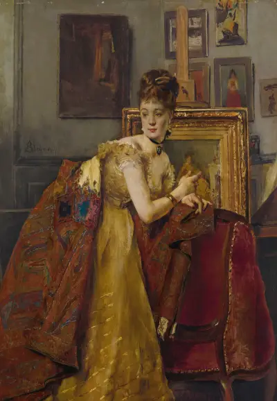 La toilette de bal av Alfred Stevens