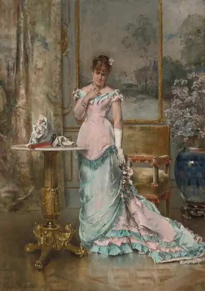 Väntan (före balen) av Alfred Stevens