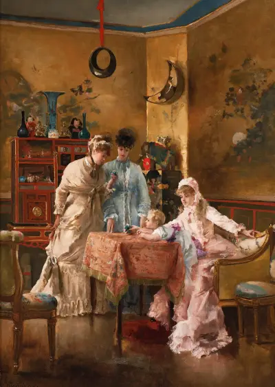 De besökande av Alfred Stevens