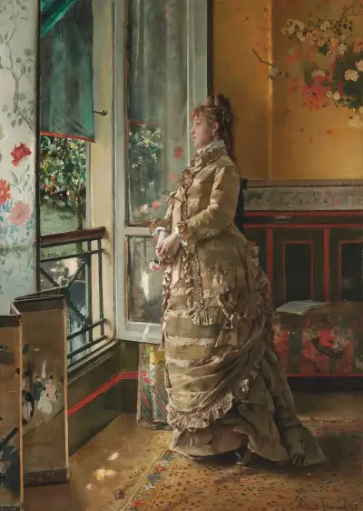 Mélancolie av Alfred Stevens