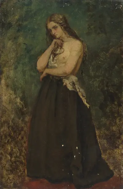 Studie av en modell av Alfred Stevens