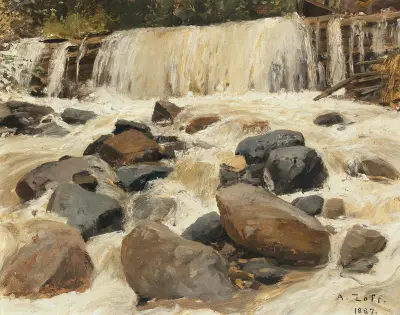 A River Dam av Alfred Zoff