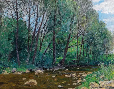 Flodlandskap av Alfred Zoff