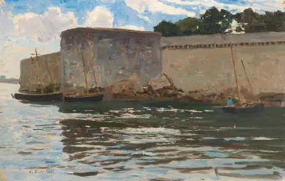 Fiskarnas hemkomst i Concarneau av Alfred Zoff
