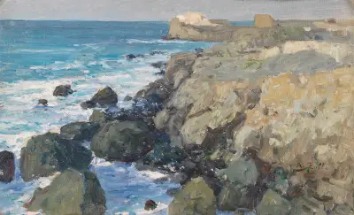 Küste bei Forio auf Ischia av Alfred Zoff