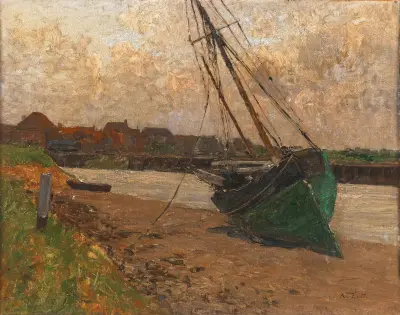 Motiv aus Nieuport (Belgien) av Alfred Zoff