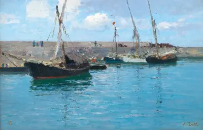 Landningsbryggan i Krems av Alfred Zoff