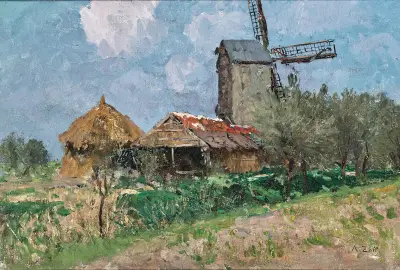 Windmills in Belgium av Alfred Zoff