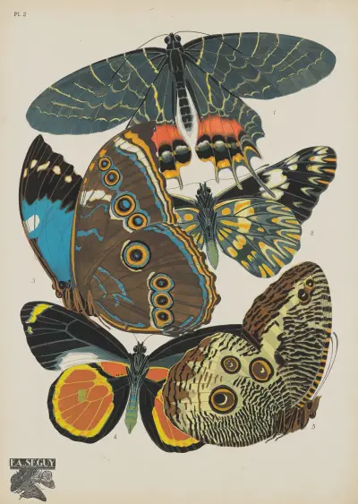 Papillons Pl.02 av Emile-Allain Séguy