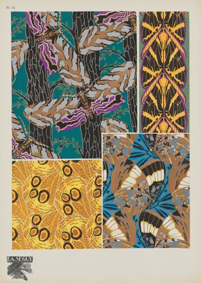 Papillons Pl.20 av Emile-Allain Séguy