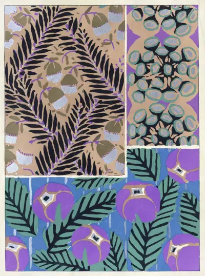 Suggestions pour étoffes et tapis Pl.12 av Emile-Allain Séguy