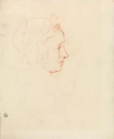 Head of a Woman av Allan Ramsay