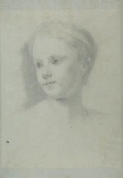 Portrait of a Young Girl av Allan Ramsay