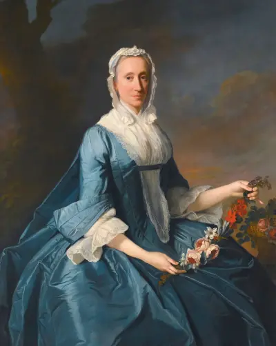 Portrait Of Miss Finch av Allan Ramsay