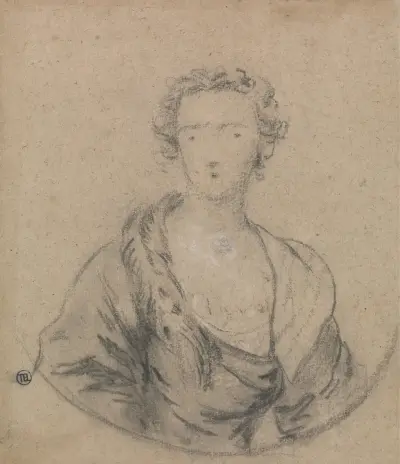 Study for a Portrait of a Woman. – nr 1 av Allan Ramsay