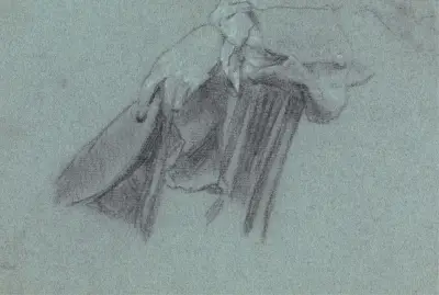 Study of a Hand Holding a Hat av Allan Ramsay