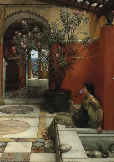 An Oleander av Lawrence Alma-Tadema