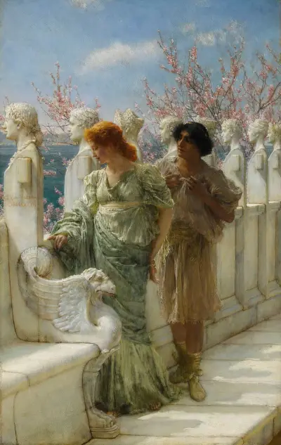 Past And Present Generations av Lawrence Alma-Tadema
