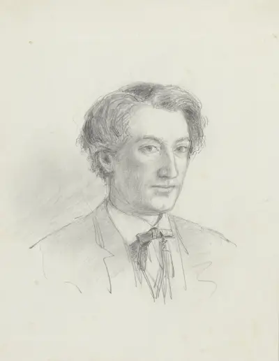 Portret van Carel Vosmaer av Lawrence Alma-Tadema